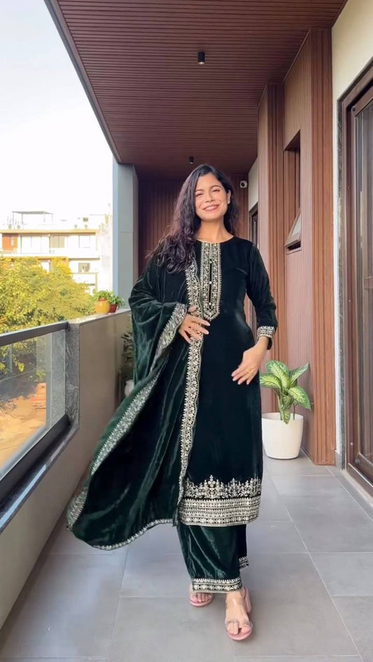 Green Sequence Velvet Premium Set