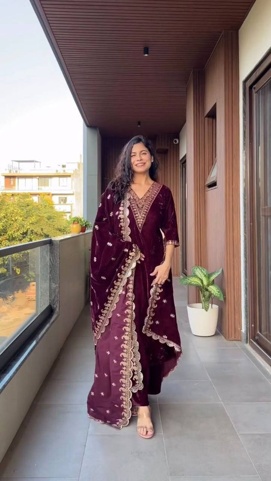 Marron Sequence Velvet Premium Set